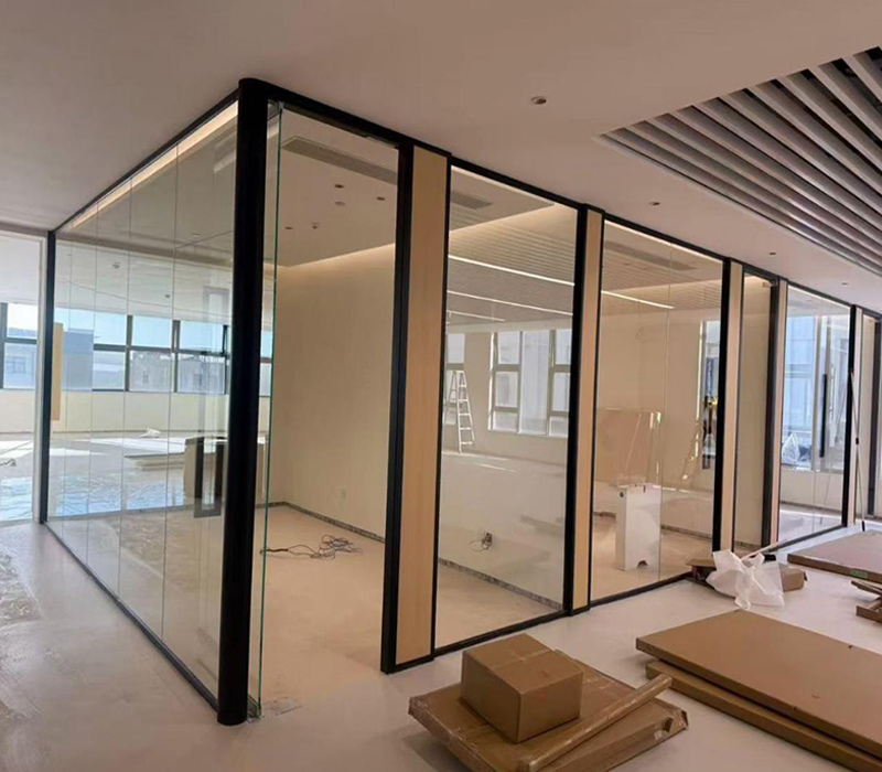 Canadian Client Custom Office Glass Partition Solution