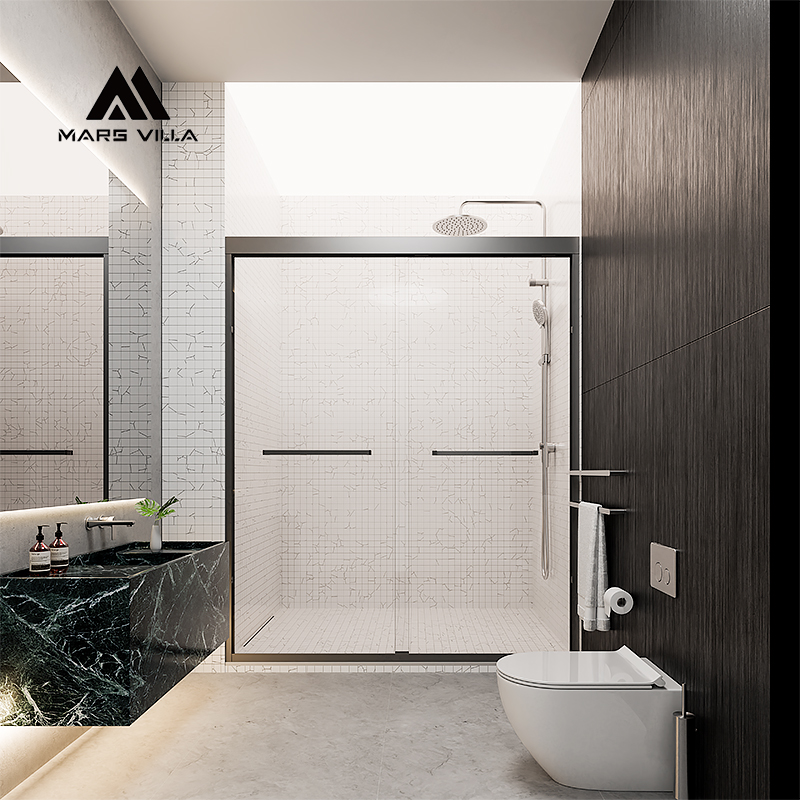 matte black shower door