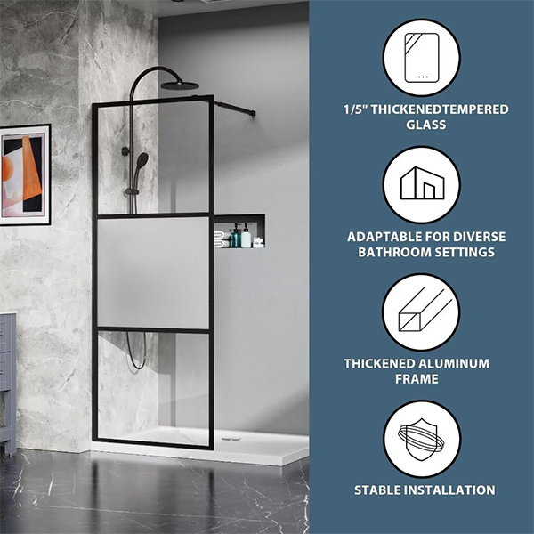 SGCC certified tempered glass shower door manufacturer.