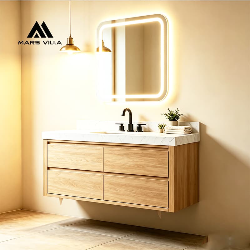 modern floating bathroom vanity