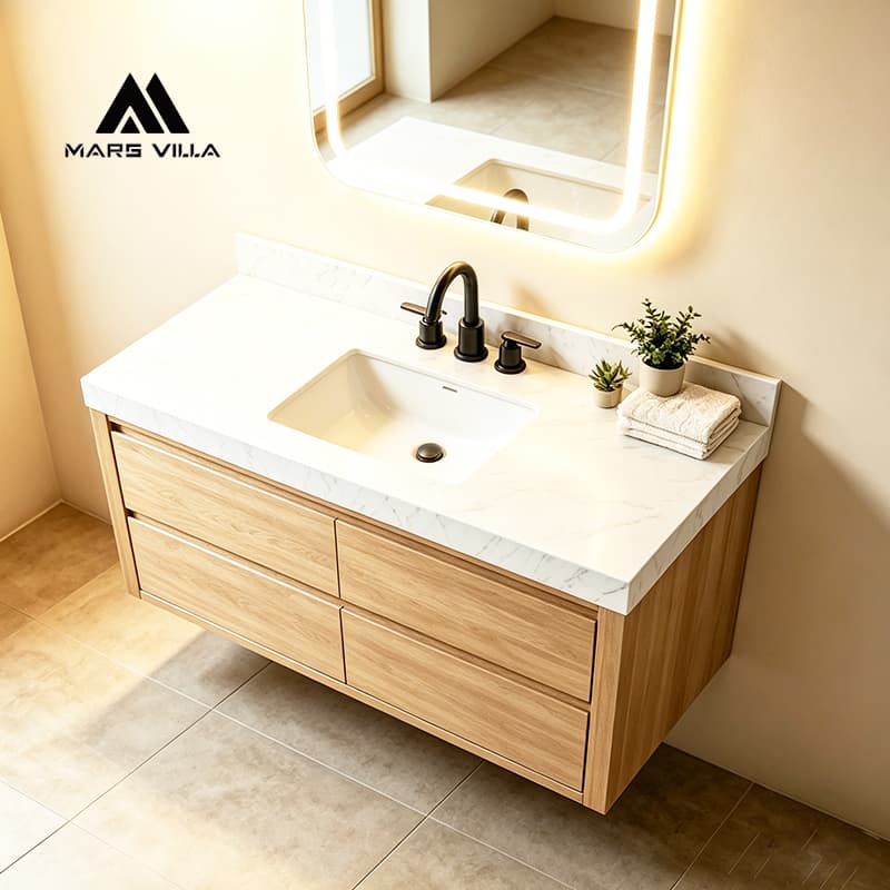 wall mounted bathroom vanity
