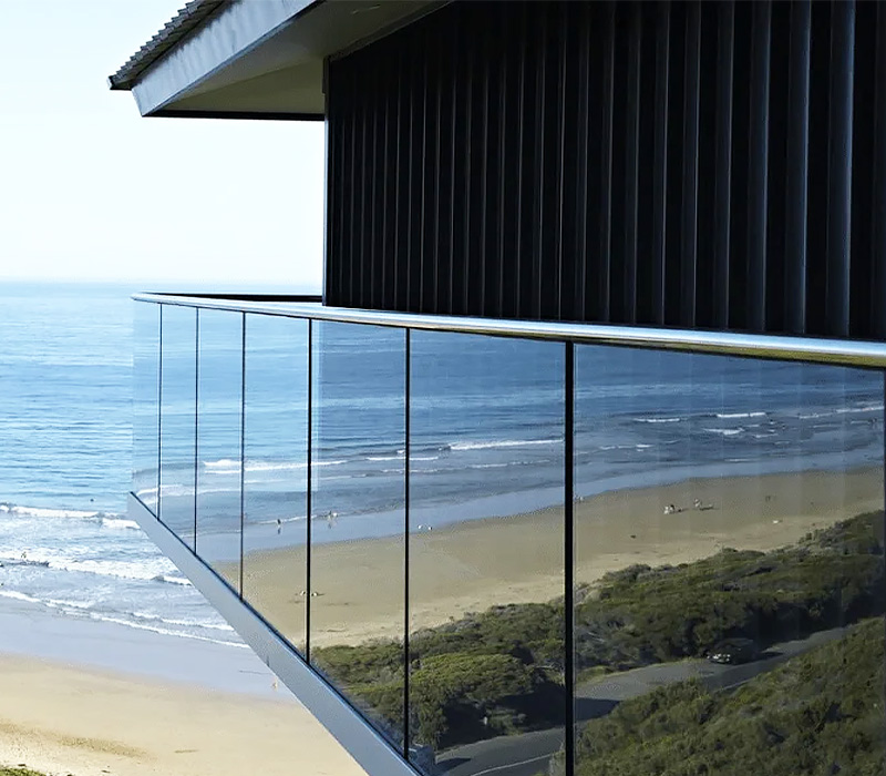 American Hotel & Beachfront Apartment Custom Glass Railing Solutions