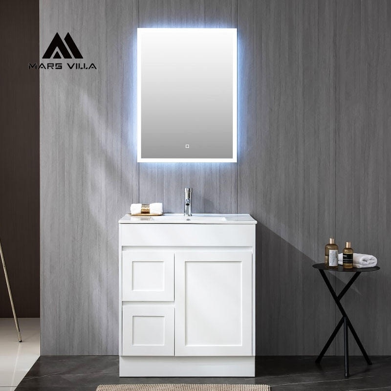 bathroom vanity with led mirror