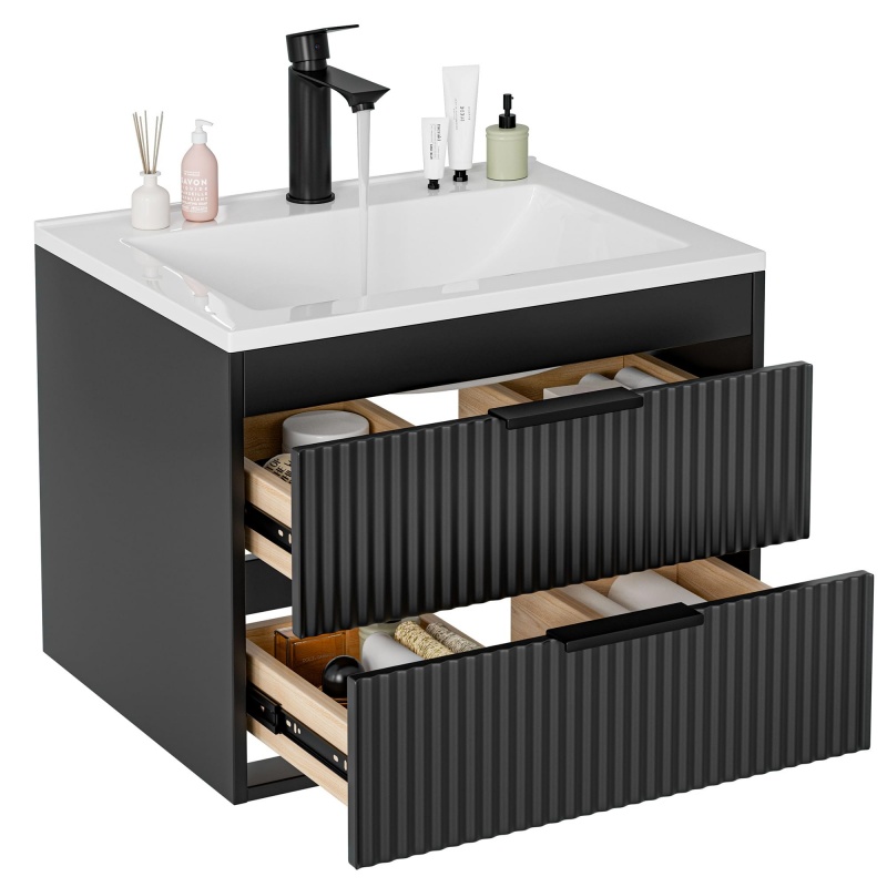 wall mounted bathroom vanity set