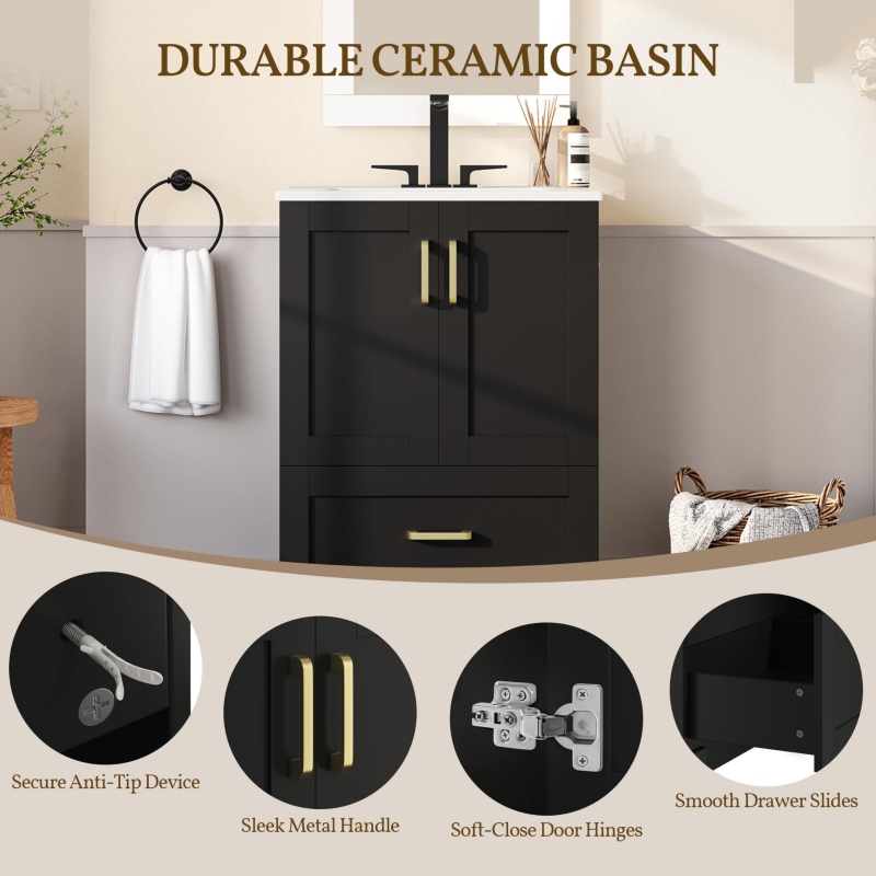 bathroom vanity set for hotel projects
