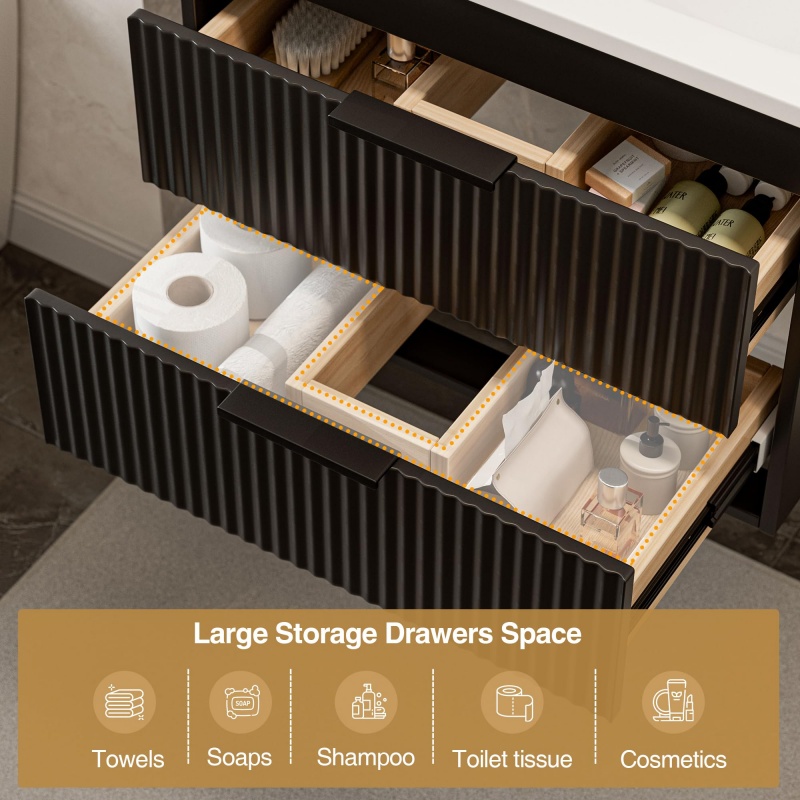 large capacity bathroom vanity