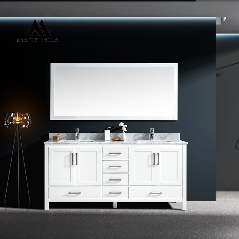 white bathroom vanity set