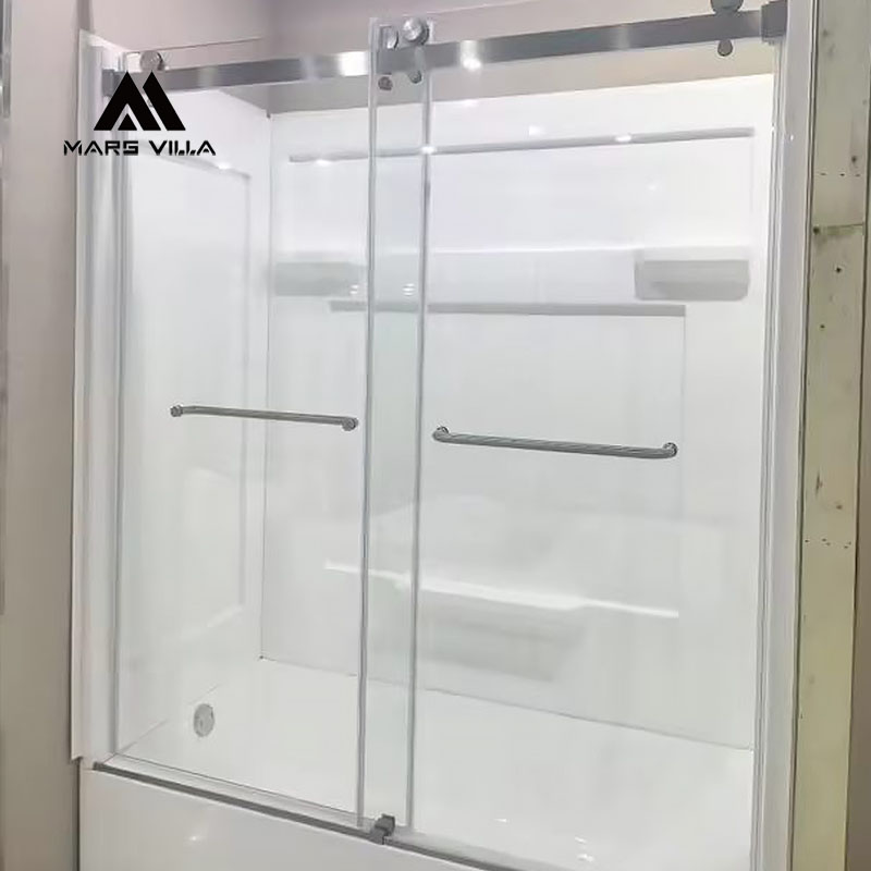 Optional 60×60 LED mirror and custom bathroom vanity are available for complete bathroom projects.