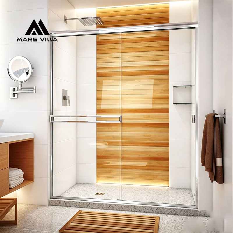 OEM semi-frameless sliding shower door manufactured in the China