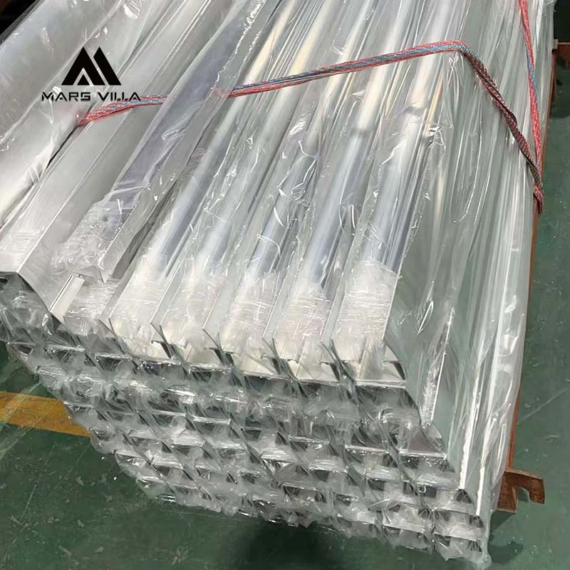 Mars Villa high quality aluminum profiles for shower doors, raw material stock in factory, anti-corrosion and sturdy frame material